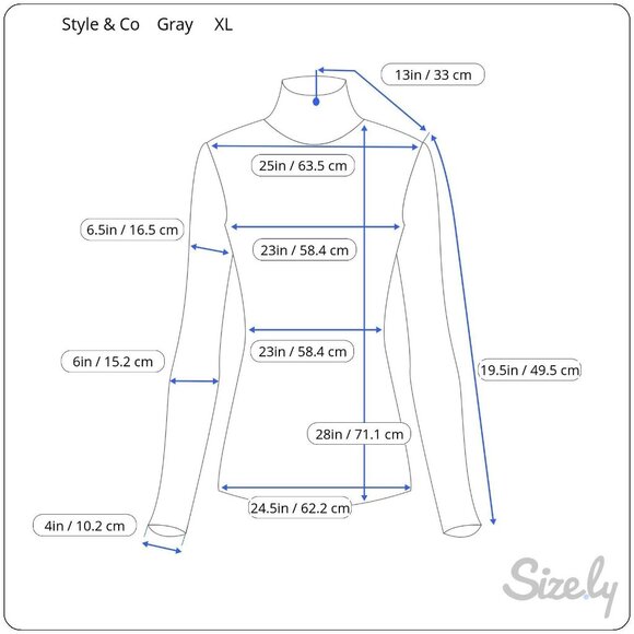 Style & Co Gray Striped Cowl Neck Sweater XL NWOT - Picture 2 of 4